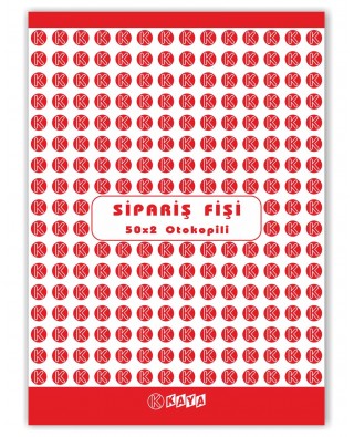 Sipariş Fişi A5 14x20 cm 2 Nüsha Otokopili
